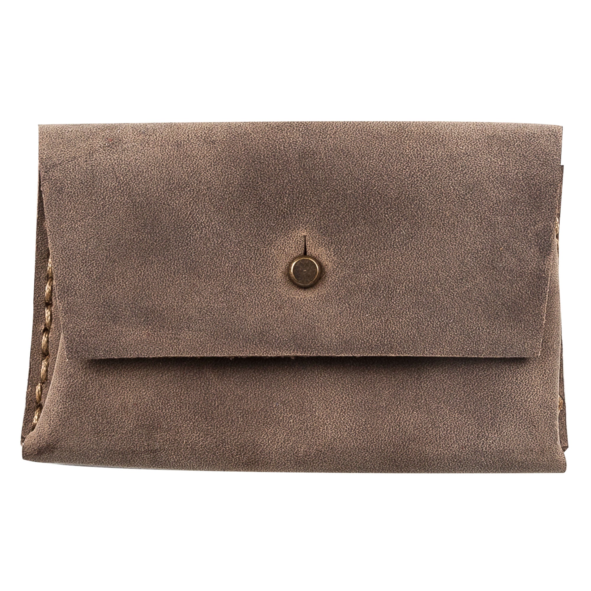 Dione Leather Business Card Holder - BROWN - saracleather