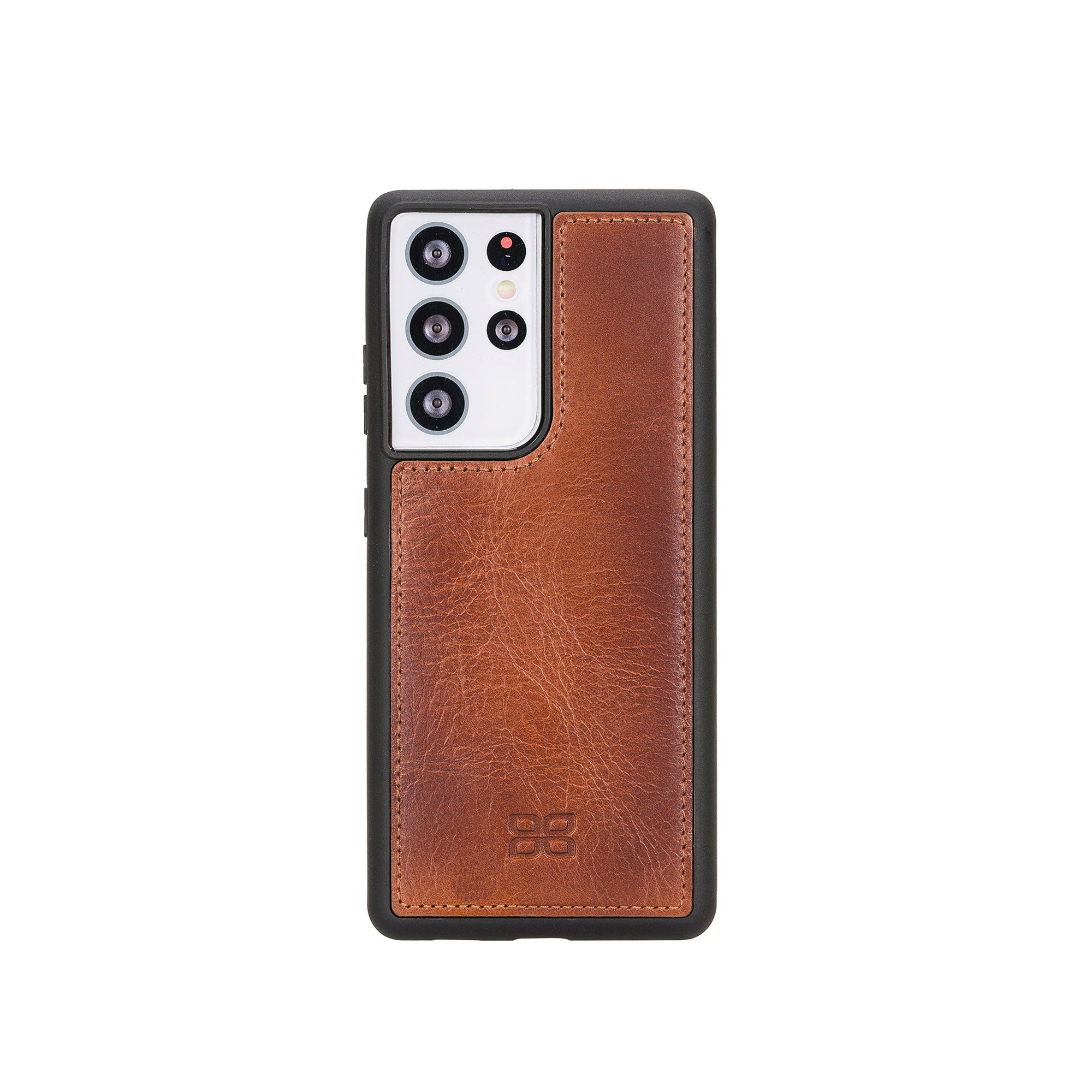 Flex Cover Leather Back Case for Samsung Galaxy S21 Ultra 5G (6.8") - EFFECT BROWN - saracleather