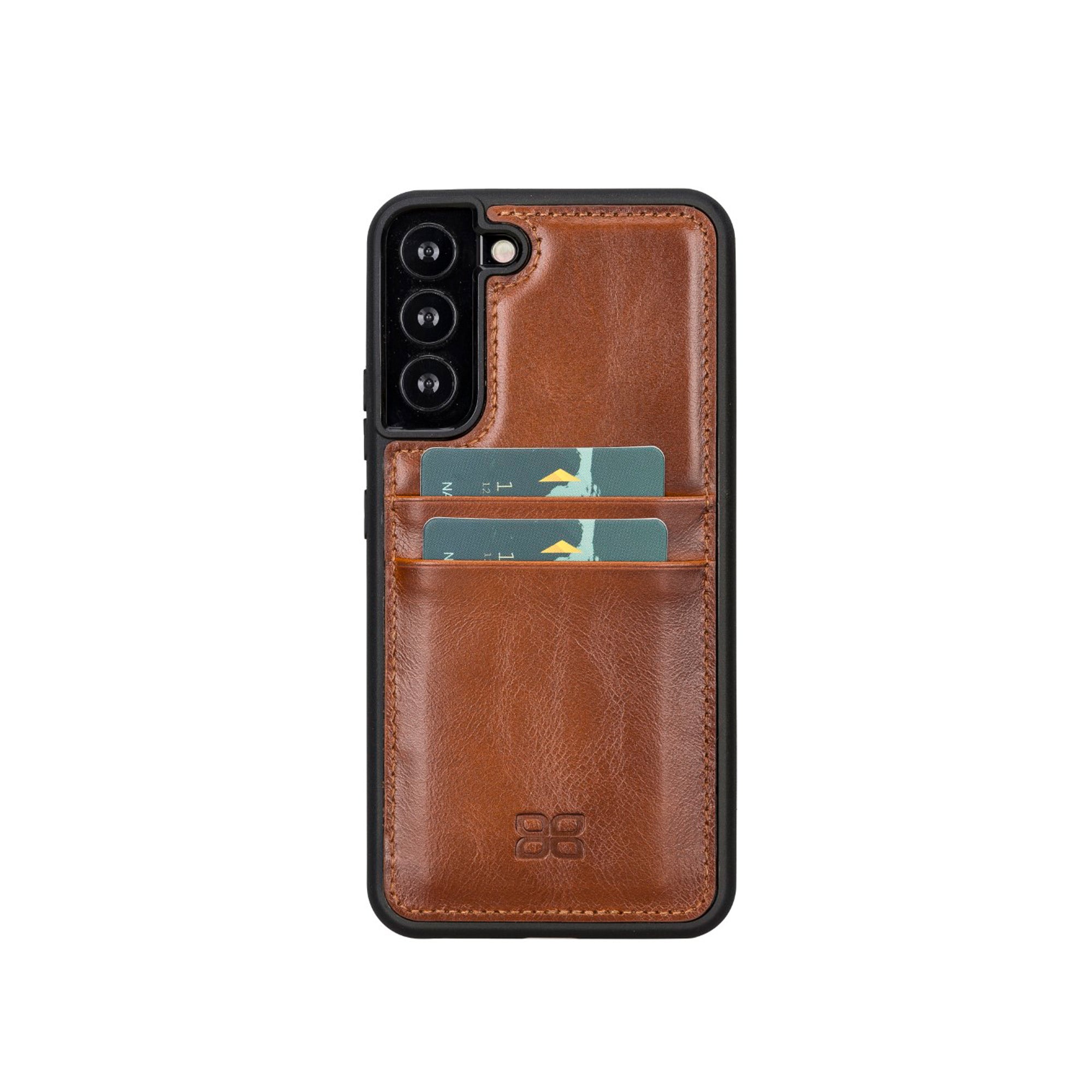 Flex Cover Leather Back Case with Card Holder for Samsung Galaxy S22 (6.1") - EFFECT TAN